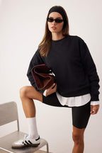 Trendyolmilla Ekru Premium Oversize/Geniş Kalıp Kalın İçi Polarlı Örme Sweatshirt TWOAW26SW00203