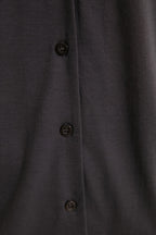 Antrasit %100 Pamuklu Gömlek-Jogger Örme Pijama Takımı THMAW21PT0632