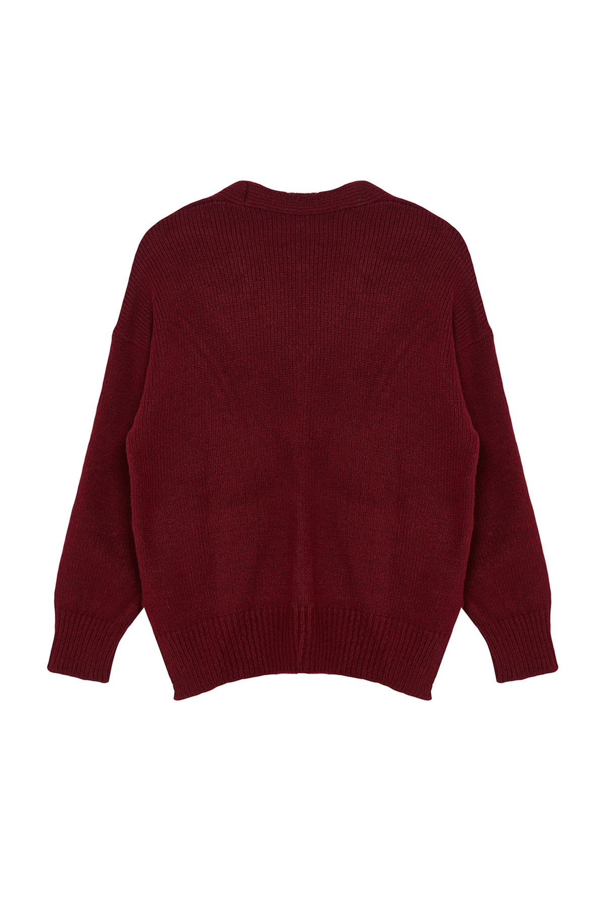 Trendyolmilla Bordo Basic Yumuşak Dokulu Triko Hırka TWOAW20HI0213