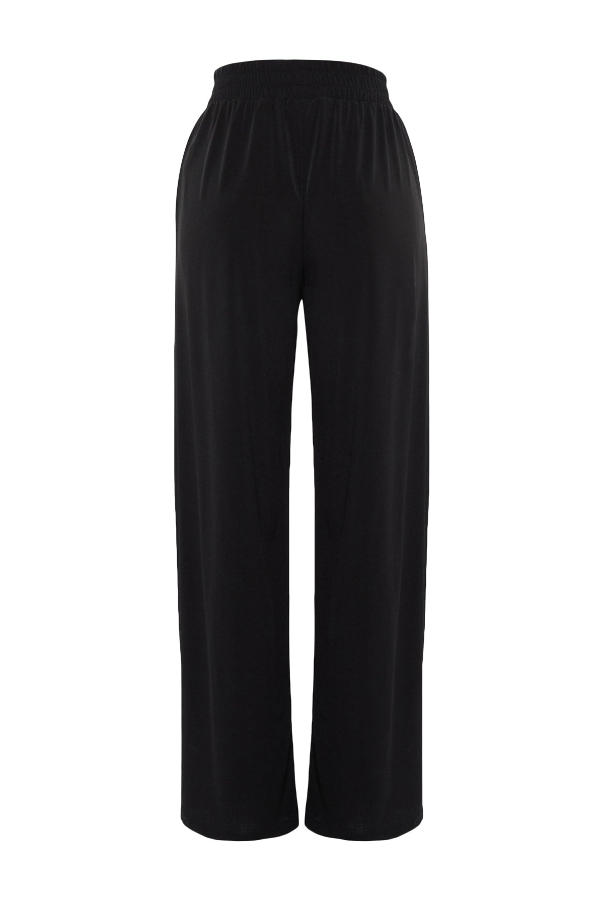 Trendyolmilla Lacivert Wide Leg/Rahat Kesim Yüksek Bel Esnek Pantolon TWOSS23PL00129