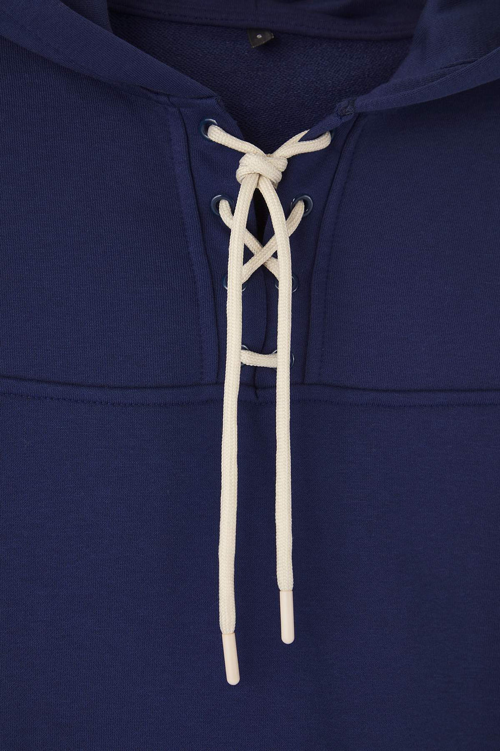 Trendyolmilla Lacivert Bağlama Detaylı Oversize/Geniş Kalıp Örme Sweatshirt TWOAW26SW00053