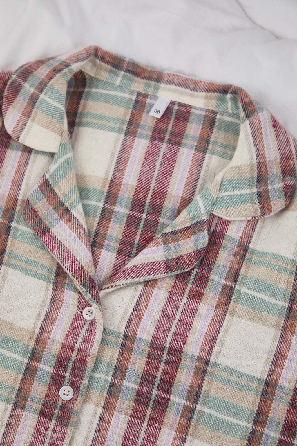 Trendyolmilla Çok Renkli Pamuklu Ekoseli Kışlık Kalın Flanel Dokuma Pijama Takımı THMAW26PT00175