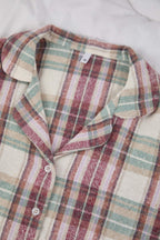 Trendyolmilla Çok Renkli Pamuklu Ekoseli Kışlık Kalın Flanel Dokuma Pijama Takımı THMAW26PT00175