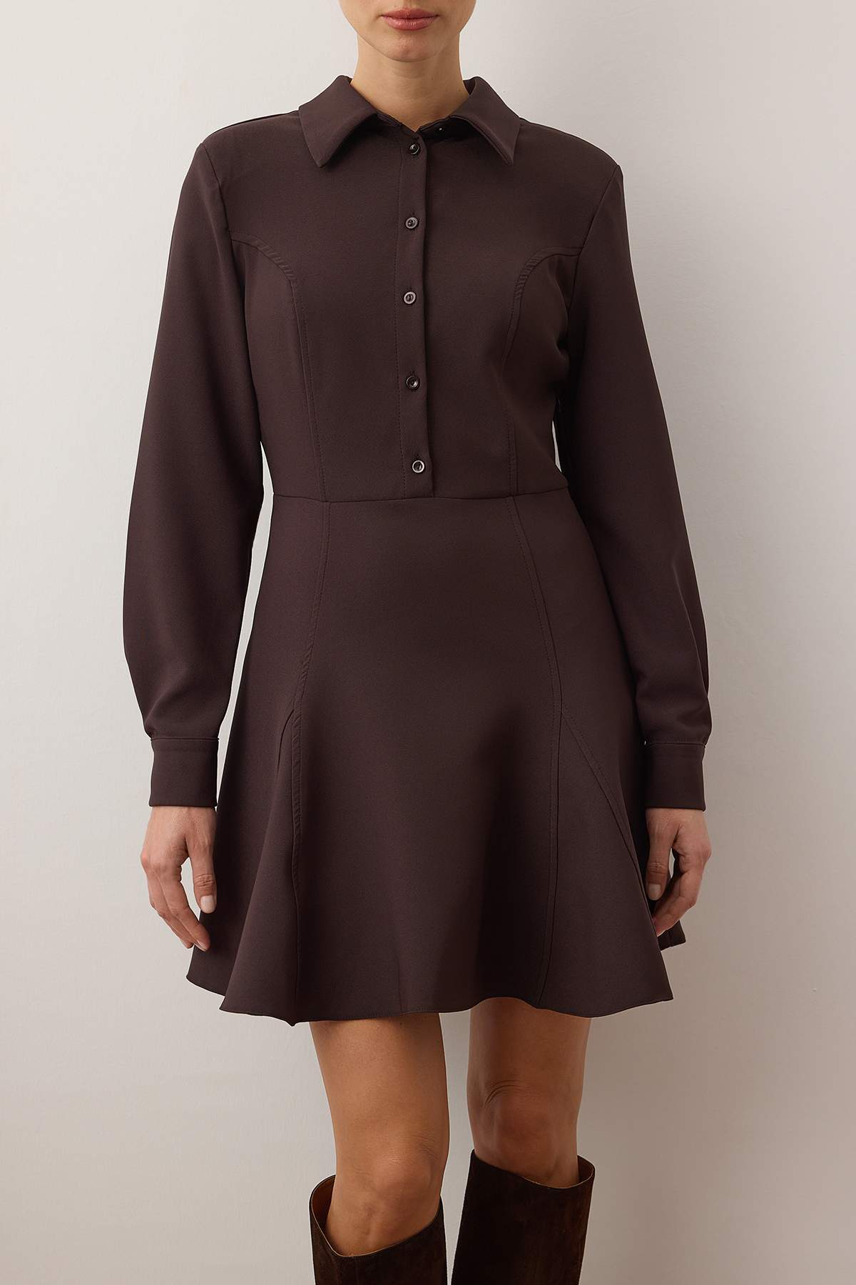 Trendyolmilla Siyah Mini Dokuma Elbise TWOAW26EL00305