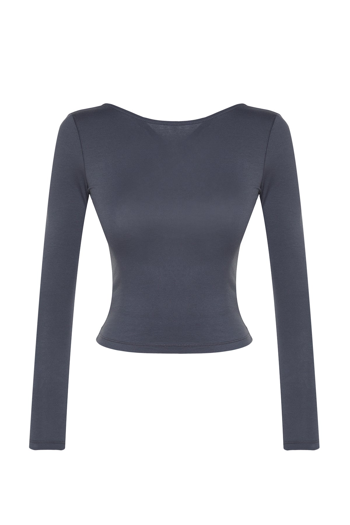 Trendyolmilla Kırmızı Pamuklu Esnek Sırt Dekolteli Fitted/Vücuda Oturan Esnek Bluz TWOAW24BZ00160