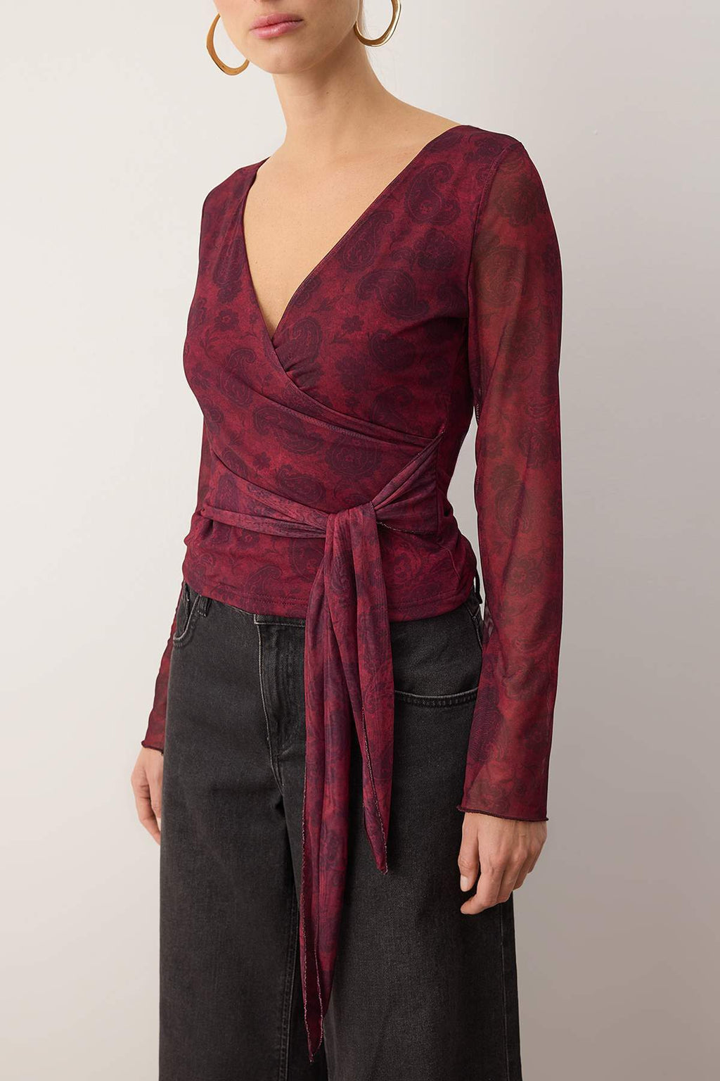 Trendyolmilla Teen Kahverengi Animal Anvelop Fitted/Vücuda Oturan Örme Bluz TWOAW26BZ00226