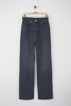 Mavi-Gri Yüksek Bel Geniş Paça Wide Leg Jeans TWOAW26JE00113