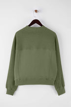 Trendyolmilla Mürdüm Premium Oversize/Geniş Kalıp Dik Yaka Kalın İçi Polarlı Örme Sweatshirt TWOAW26SW00205