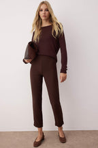 Trendyolmilla Vizon Havuç Basic Tayt Pantolon TWOAW26PL00046