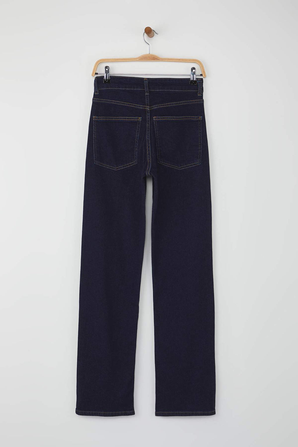 Trendyolmilla Siyah Normal Bel Geniş Paça Orta Esnek Straight Smoke Jeans TWOAW26JE00085