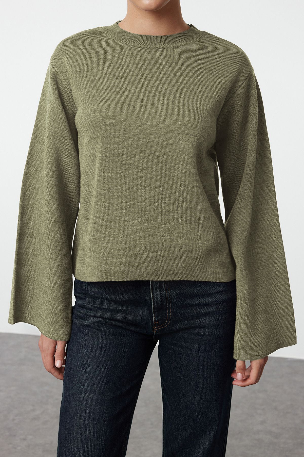 Trendyolmilla More Sustainable Taş Basic Triko Kazak TWOAW25KZ00313
