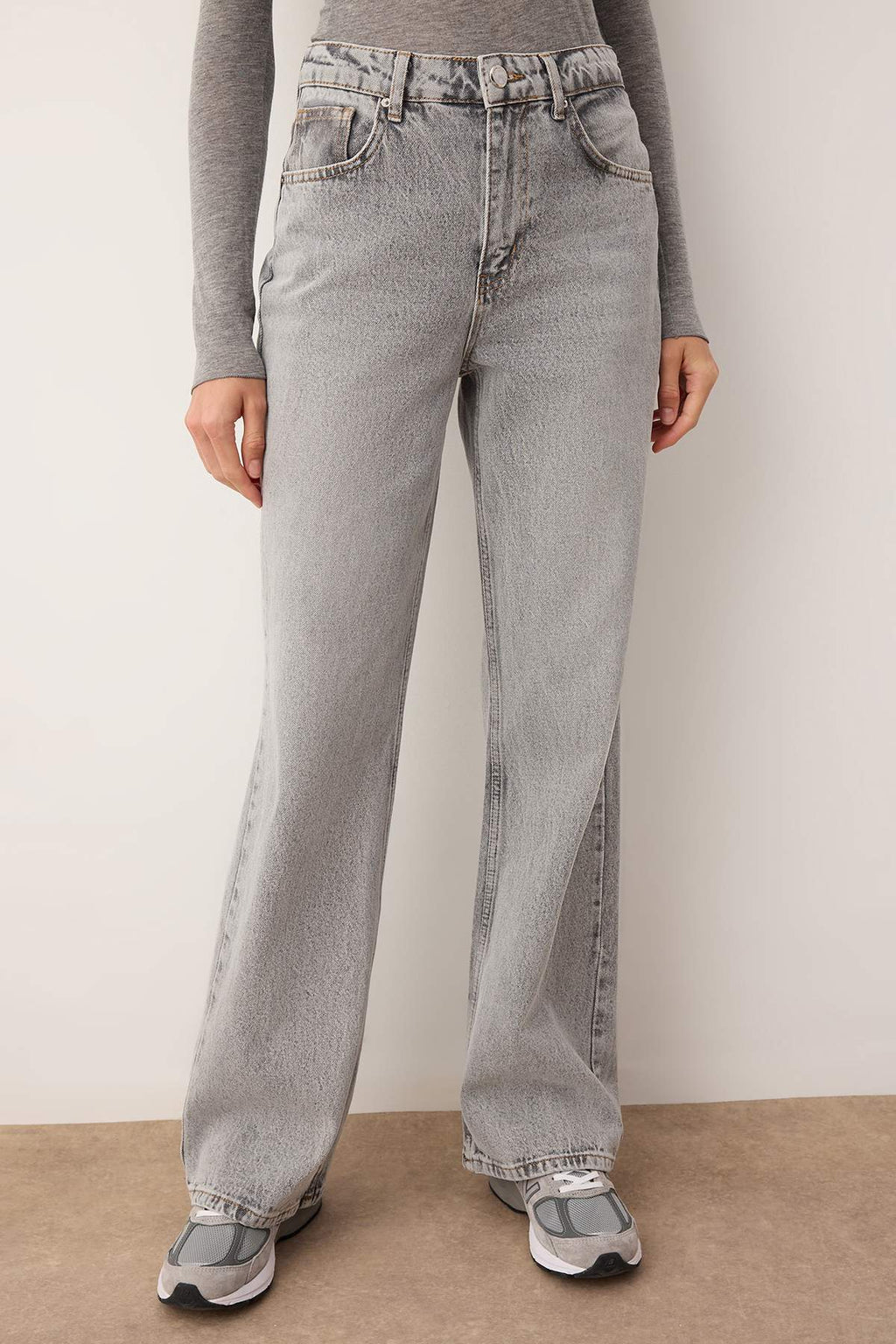 Trendyolmilla Gece Mavisi Yüksek Bel Wide Leg Jeans TWOSS25JE00172