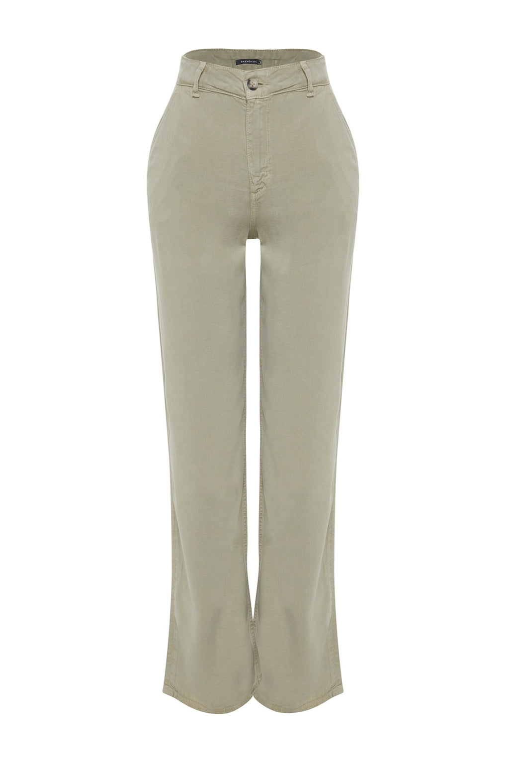 Trendyolmilla More Sustainable Mint %100 Tencel™ Düşük Bel Wide Leg Jeans TWOSS23JE00219