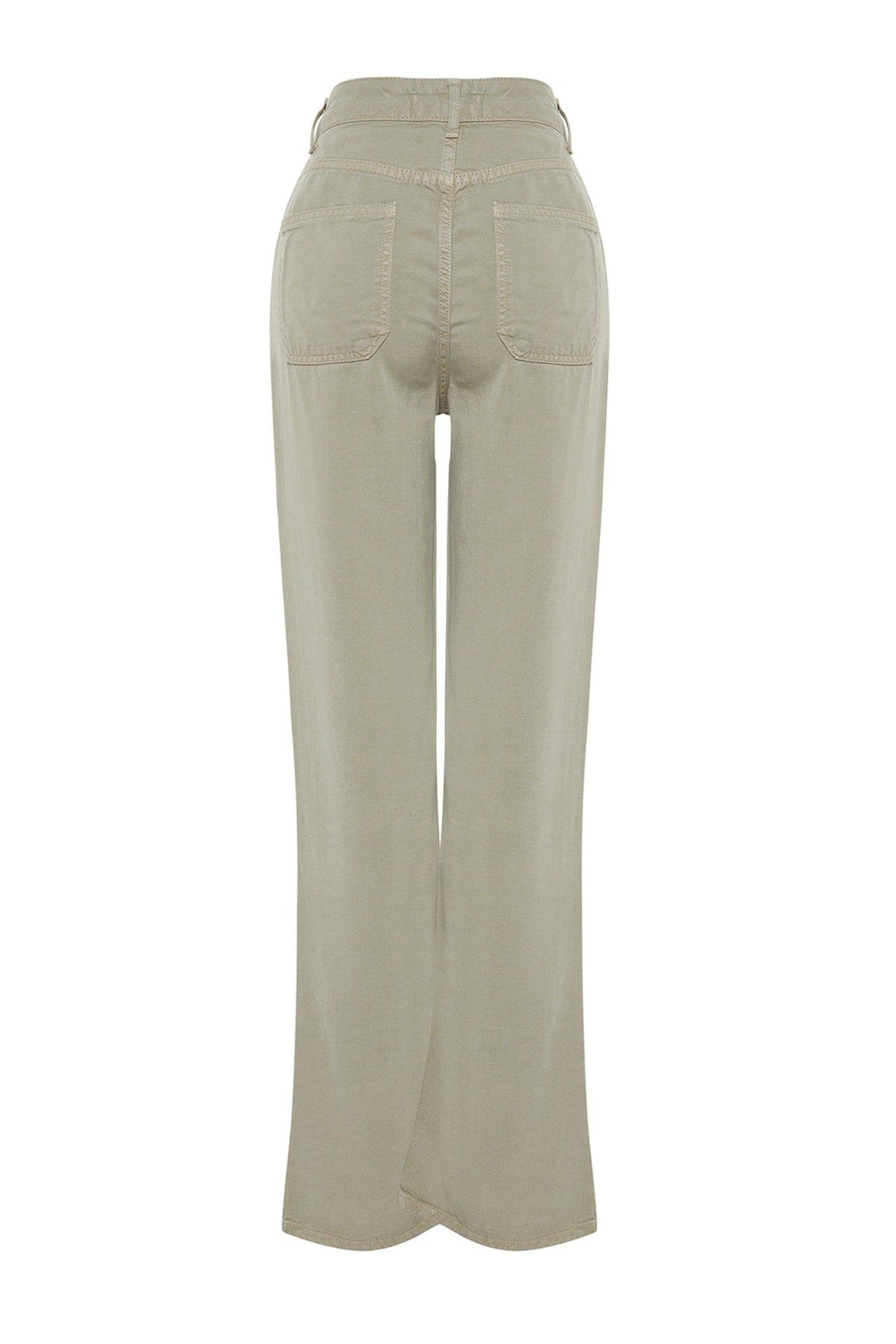 Trendyolmilla More Sustainable Mint %100 Tencel™ Düşük Bel Wide Leg Jeans TWOSS23JE00219