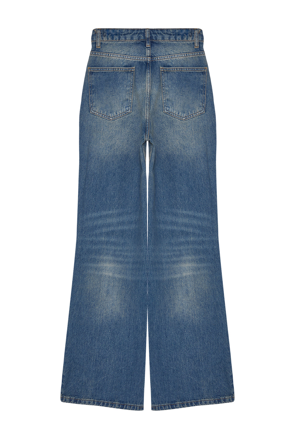 Mavi More Sustainable Soluk Efekt Vintage Fermuar Detaylı Yüksek Bel Wide Leg Jeans TWOAW24JE00315