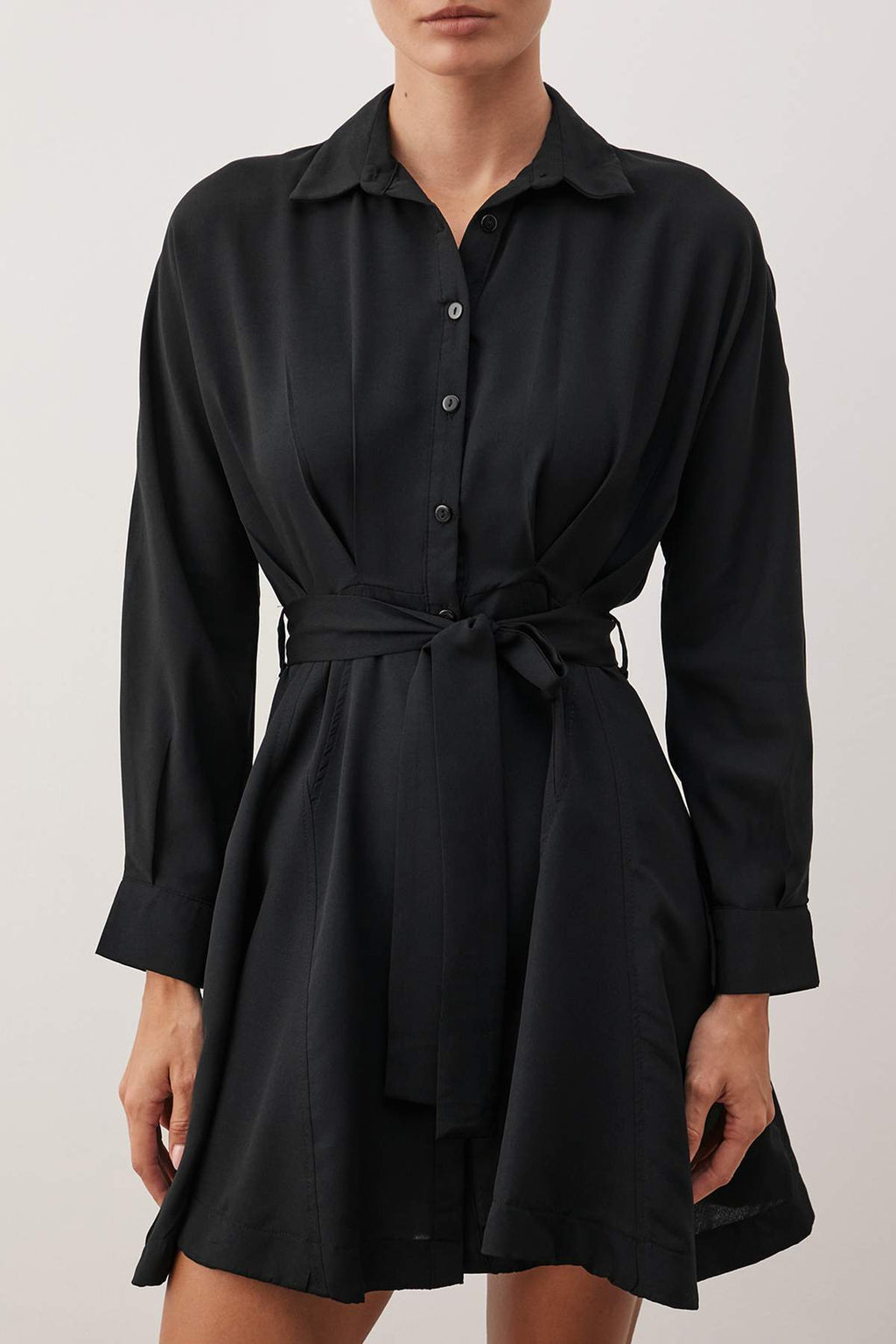 Trendyolmilla Nar Çiçeği Çizgili Kuşaklı Kısa / Mini  Dokuma Elbise TWOAW25EL00154