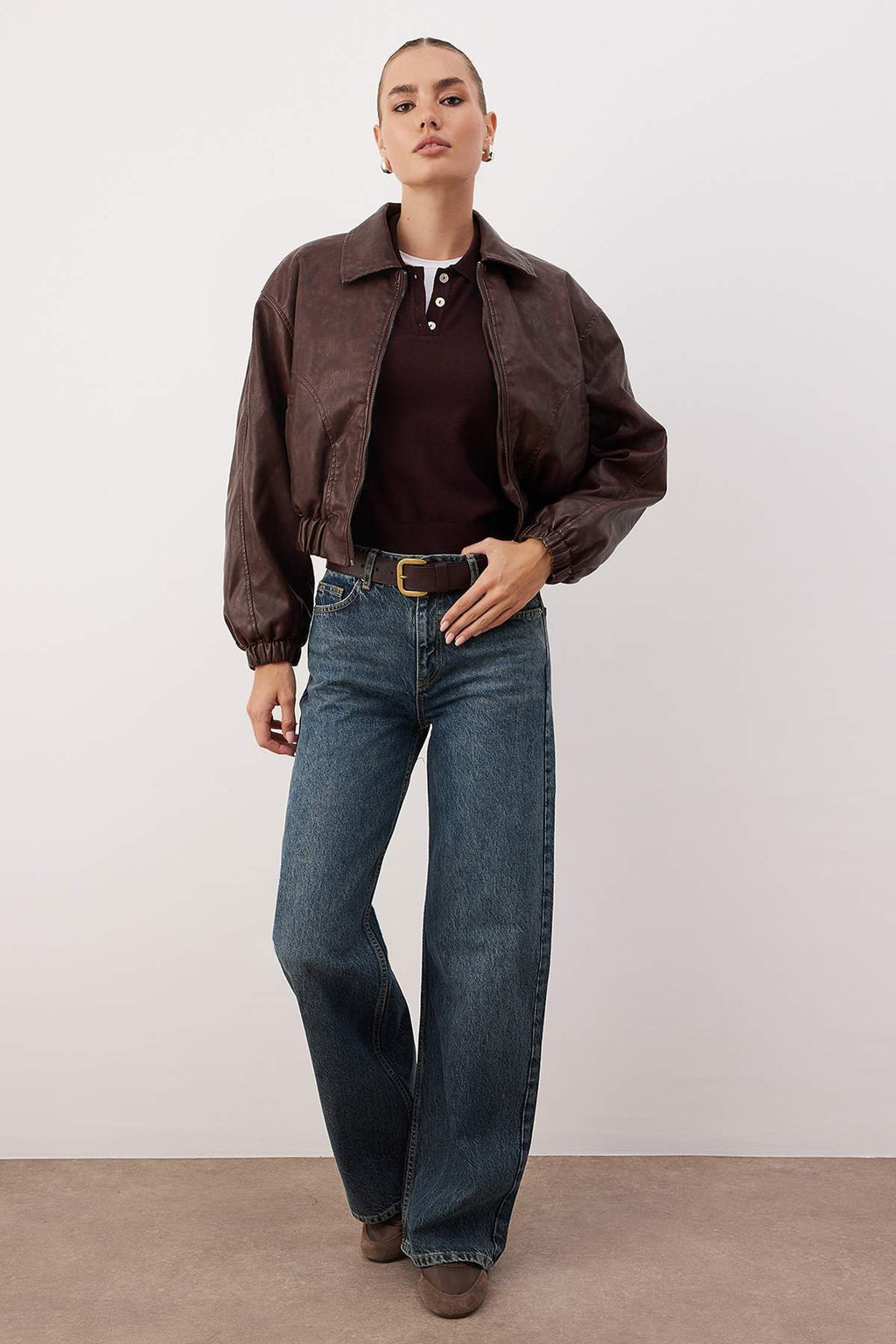 Trendyolmilla Açık Mavi Yüksek Bel Wide Leg Palazzo Jeans TWOAW26JE00251