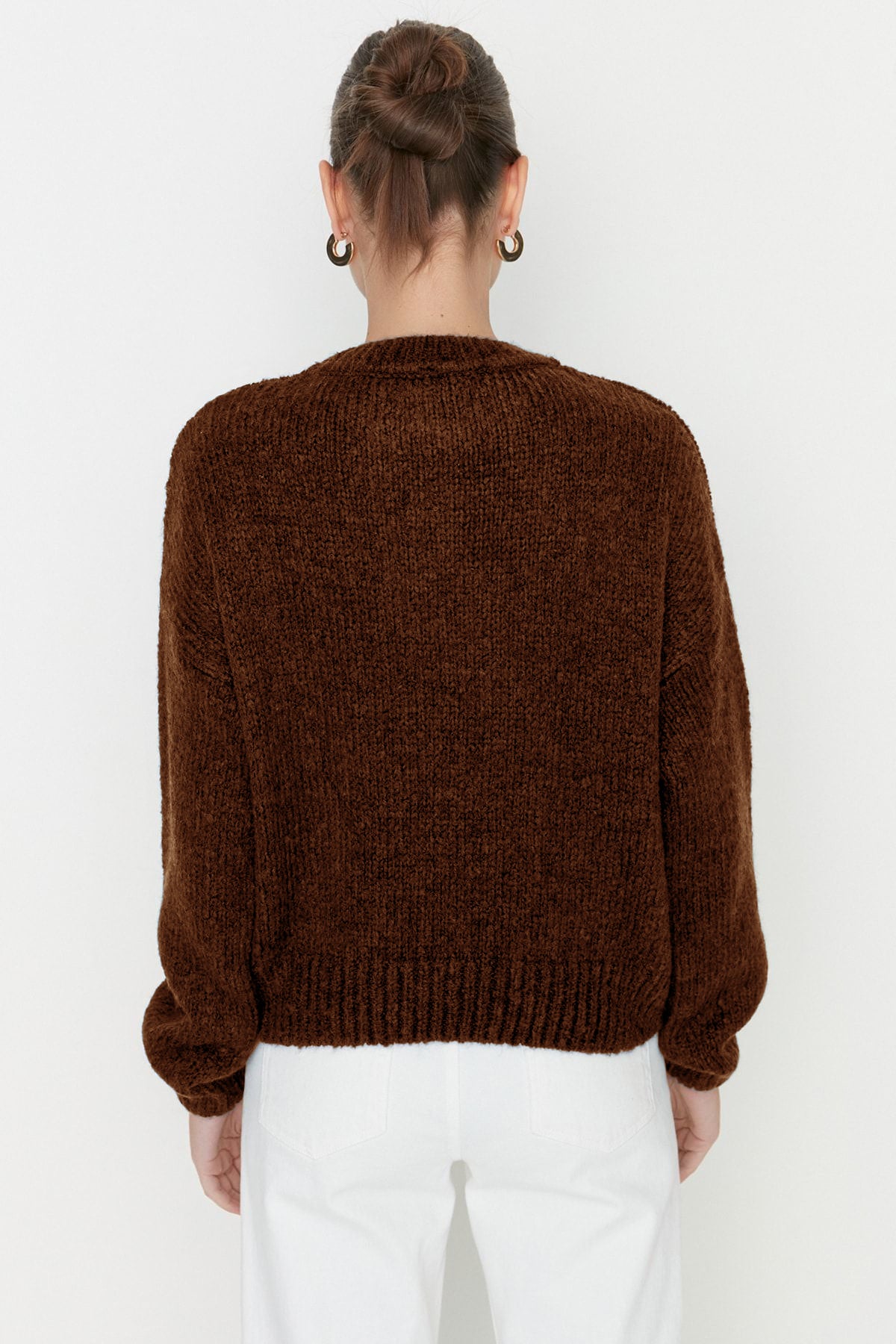 Trendyolmilla Lime Geniş Kalıp Yumuşak Dokulu Basic Triko Kazak TWOAW23KZ00185