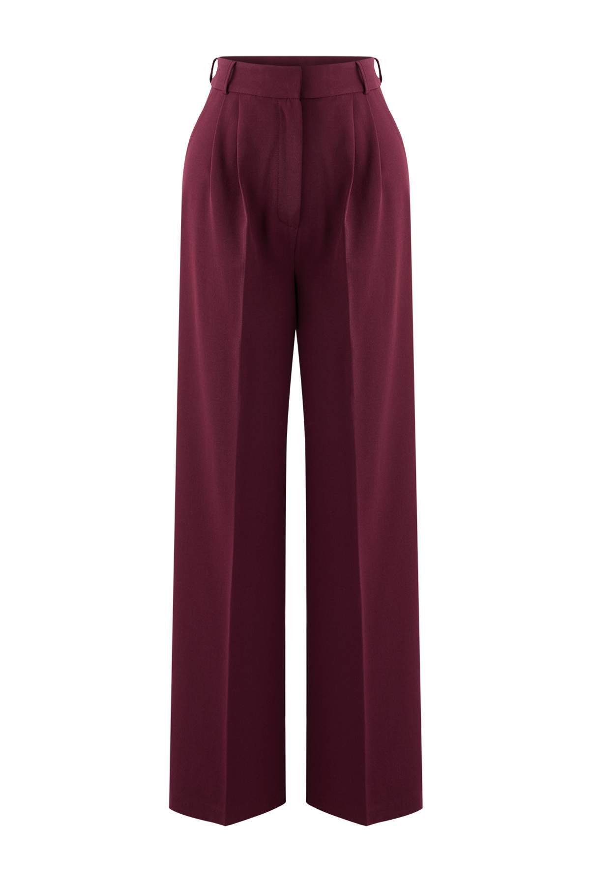 Trendyolmilla Lacivert Bol Paça Dokuma Pantolon TPRAW23PL00016
