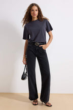 Trendyolmilla Lacivert  Yüksek Bel Wide Leg Jeans TWOAW24JE00089