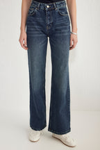 Trendyolmilla Açık Mavi Premium Yüksek Bel Wide Leg Jeans TWOSS25JE00089