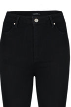 Siyah Vücudu Saran Yüksek Bel Ekstra Esnek Jegging Jeans TWOAW24JE00264