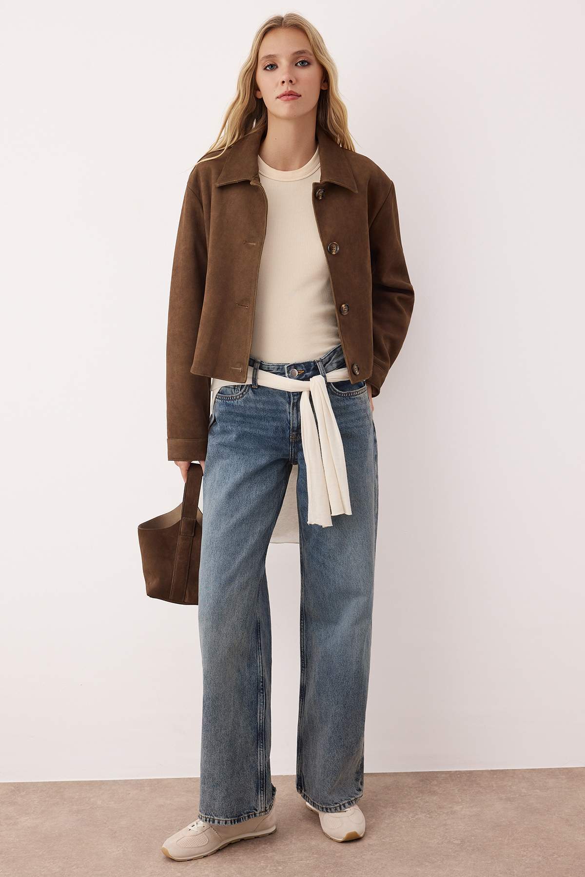 Mavi Vintage Yıkama Normal Bel Wide Leg Jeans TWOAW26JE00186 Main image