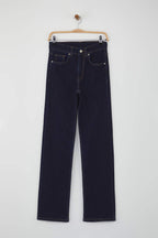 Trendyolmilla Siyah Normal Bel Geniş Paça Orta Esnek Straight Smoke Jeans TWOAW26JE00085