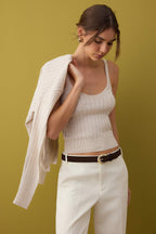 Trendyolmilla Bebe Mavisi 2'li Basic Triko Hırka-Bluz Takım TWOAW26HI00213