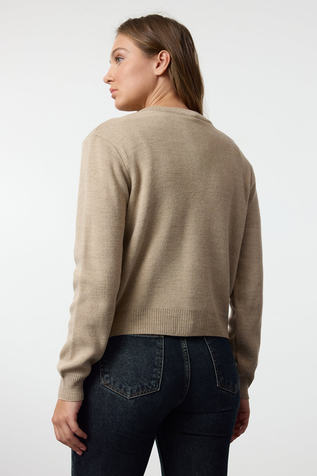 Trendyolmilla Haki Basic Hırka-Bluz Triko Hırka TWOAW25HI00216