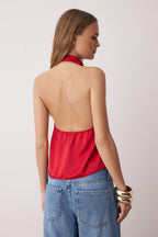 Trendyolmilla Siyah-Beyaz Animal Zebra Desenli Saten Degaje Party Bluz TPRAW26BZ00003