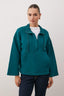 Trendyolmilla Petrol Dik Yaka Fermuarlı ve Cepli Relaxed/Rahat Kalıp Örme Sweatshirt TWOAW26SW00187