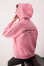 Trendyolmilla Açık Pembe alın İçi Polarlı Kapüşonlu Ön ve Sırt Baskılı Oversize Örme Sweatshirt TWOAW26SW00184