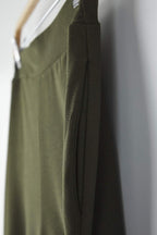 Haki Beli Lastikli Wide Leg/Geniş Paça Pantolon TWOAW26PL00132