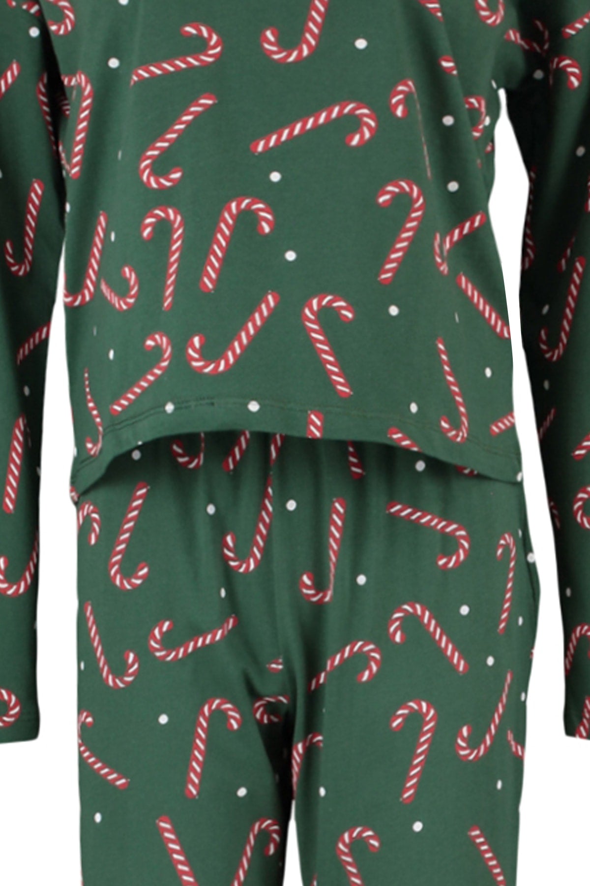 Trendyolmilla Bej %100 Pamuklu Yılbaşı Temalı Örme Pijama Takımı THMAW21PT0771