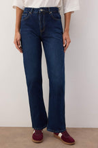 Koyu Mavi  Yüksek Bel Straight Jeans TWOAW26JE00249