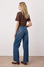Trendyolmilla Lacivert  Yüksek Bel Wide Leg Jeans TWOAW24JE00089