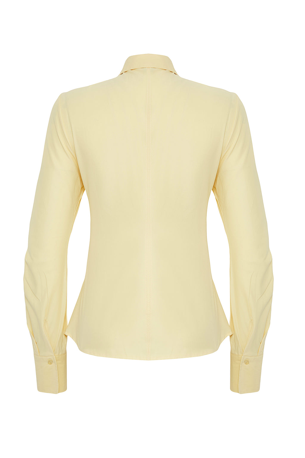 Trendyolmilla Siyah Balon Kol Detaylı Bele Oturan Asimetrik Fitted Gömlek TWOSS25GO00155