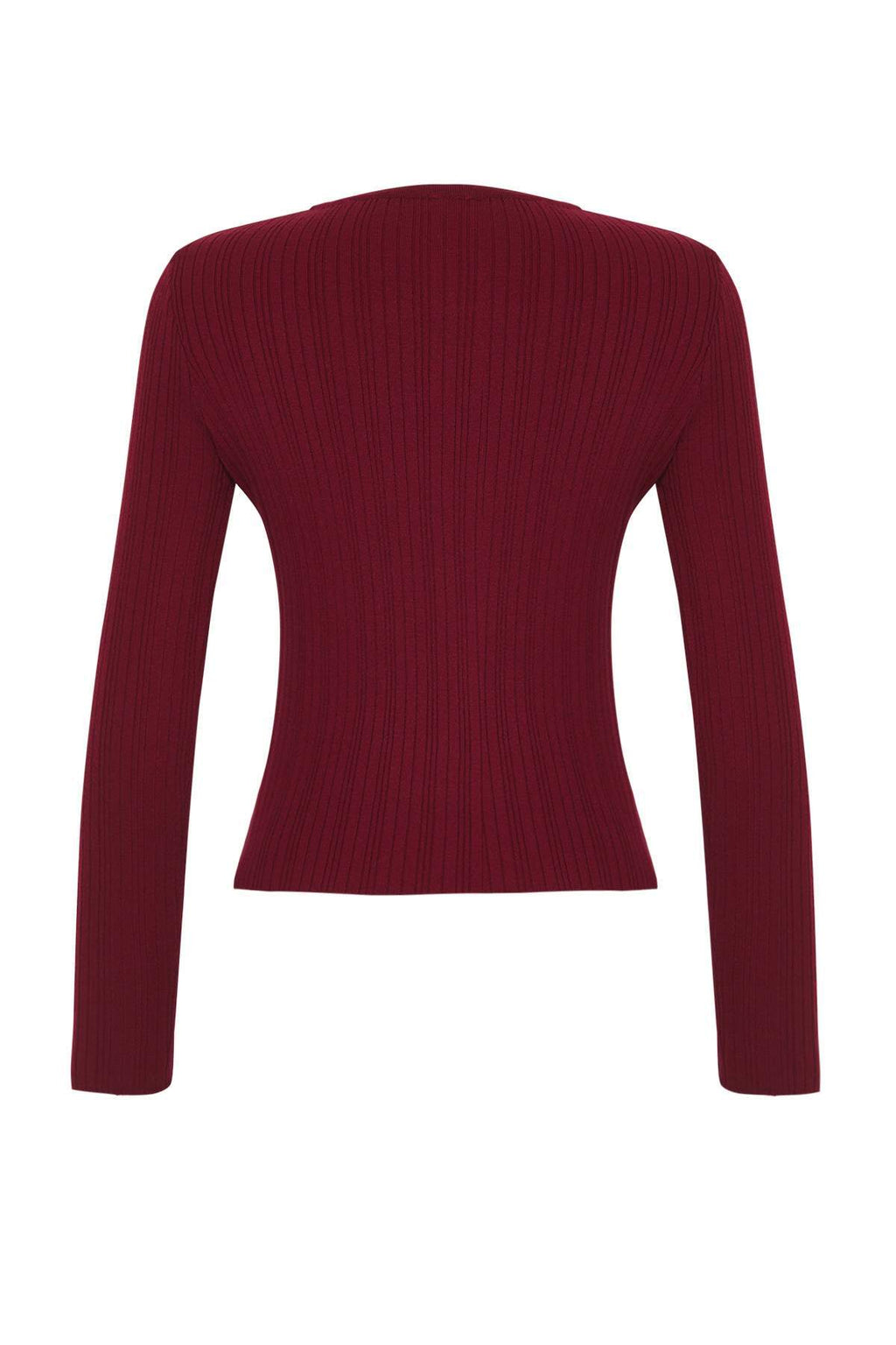 Trendyolmilla Sarı 2'li Fitilli Premium/Özel İplikli Yumuşak Dokulu Triko Hırka-Bluz Takım TWOAW26HI00003