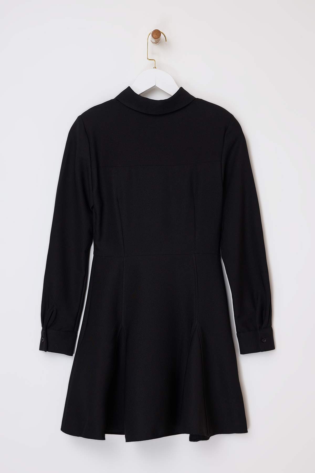 Trendyolmilla Siyah Mini Dokuma Elbise TWOAW26EL00305