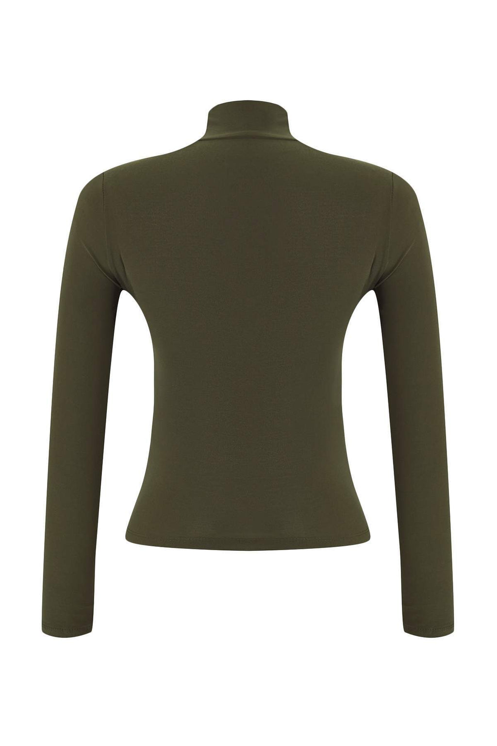 Trendyolmilla Siyah Fitted/Vücuda Oturan Uzun Kollu Dik Yaka Fitilli Esnek Örme Bluz TWOAW25BZ00078