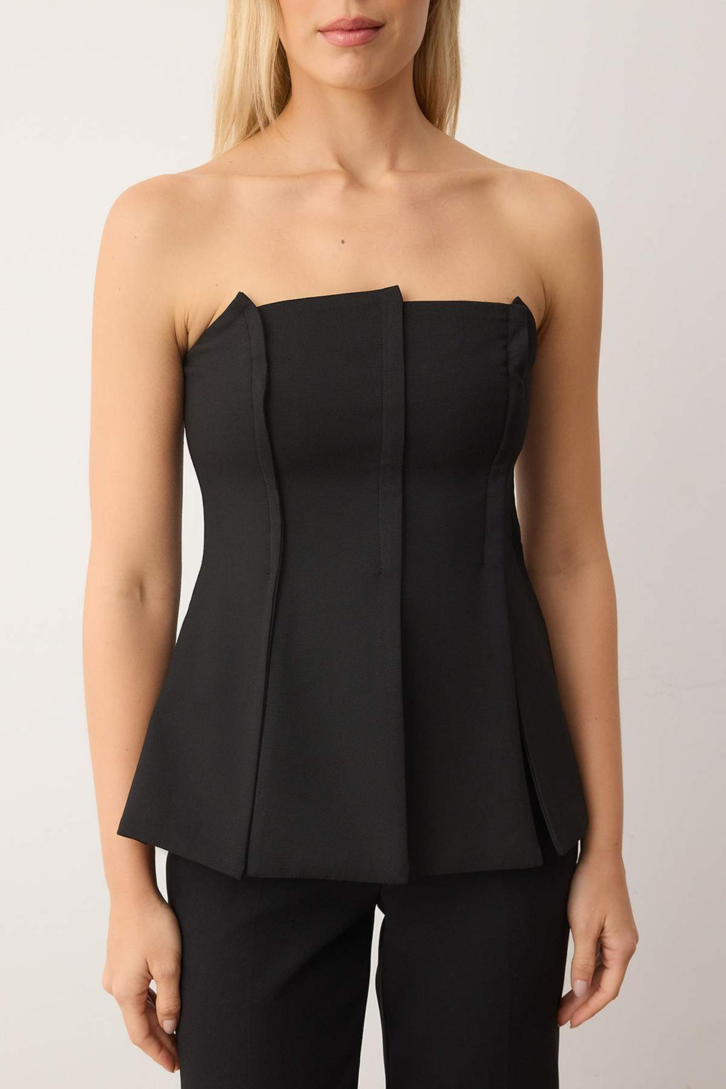 Trendyolmilla Kahverengi Limited Edition Fitted Straplez Dokuma Bluz TWOAW26BZ00155