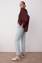 Trendyolmilla Siyah Yüksek Bel Mom %100 Pamuk Non-Stretch Jeans TWOSS23JE00085