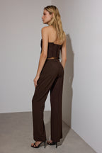 Trendyolmilla Siyah Limited Edition Flare Kalıp Bootcut Kumaş Pantolon TWOAW26PL00056