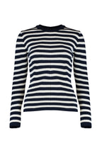 Trendyolmilla Lacivert Basic Çizgili Triko Kazak TWOAW21KZ0942