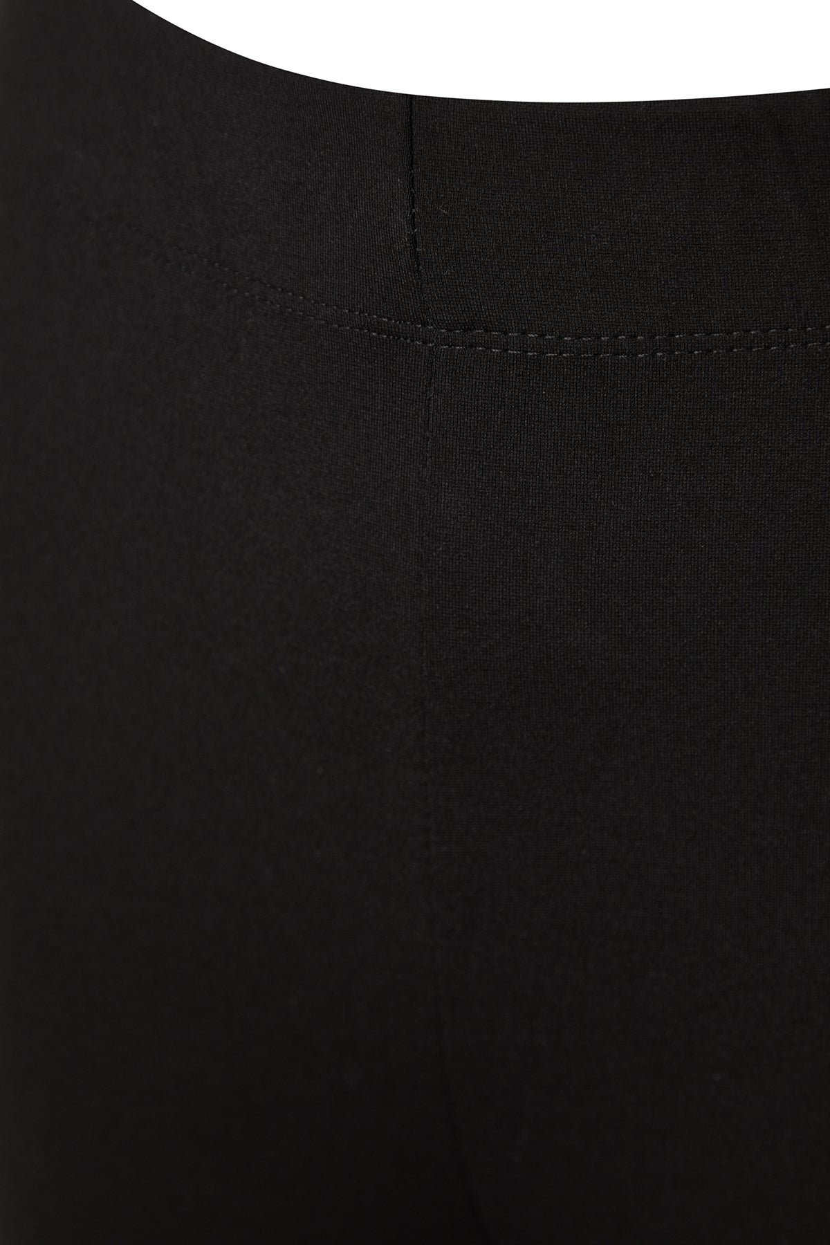 Siyah İnceltici Yüksek Bel Flare/İspanyol Paça Örme Pantolon TWOAW24PL00164