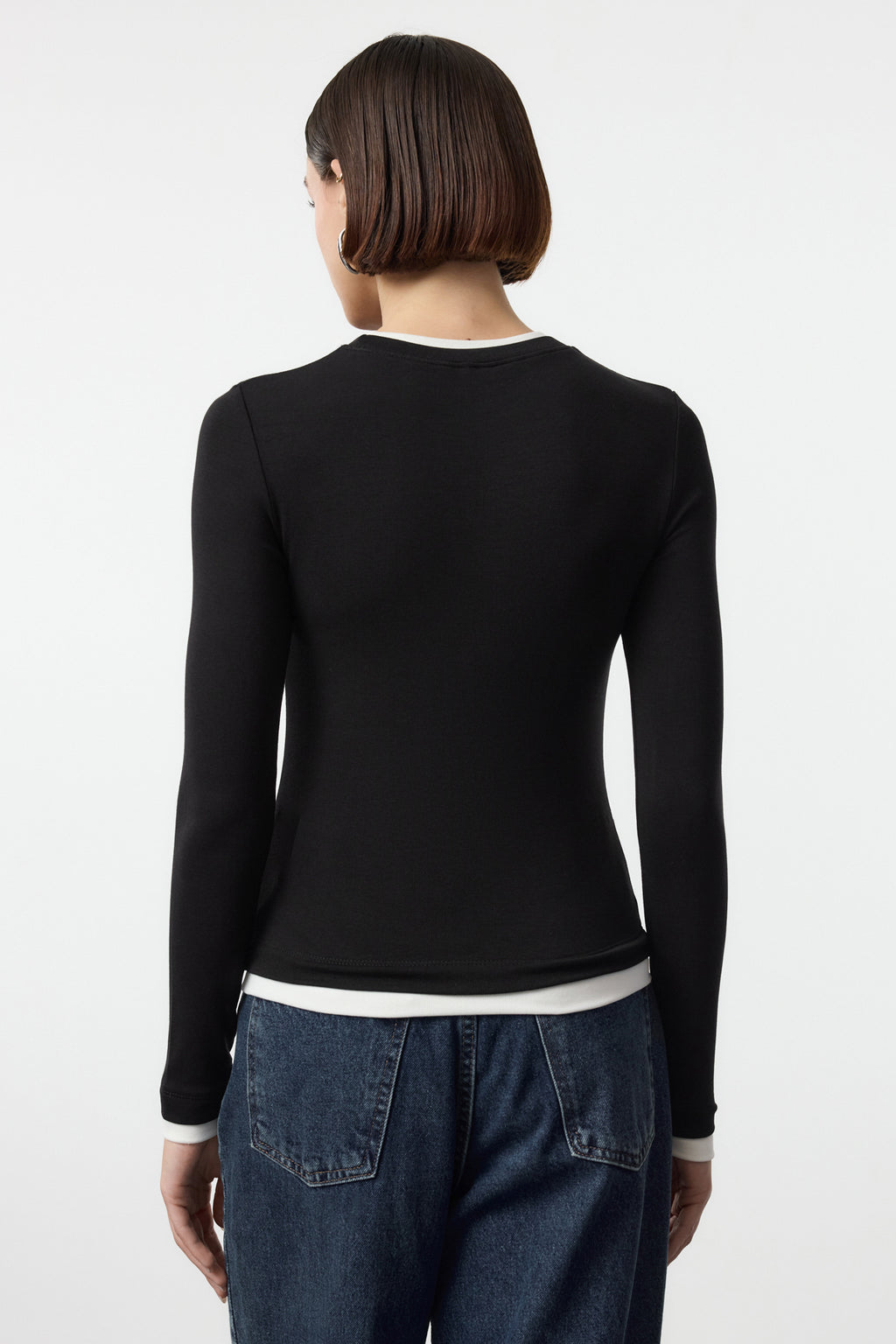 Trendyolmilla Pembe Renk Bloklu Fitted/Vücuda Oturan Viskon/Yumuşak Kumaşlı Esnek Örme Bluz TWOAW25BZ00114