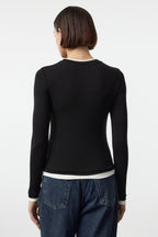 Trendyolmilla Pembe Renk Bloklu Fitted/Vücuda Oturan Viskon/Yumuşak Kumaşlı Esnek Örme Bluz TWOAW25BZ00114