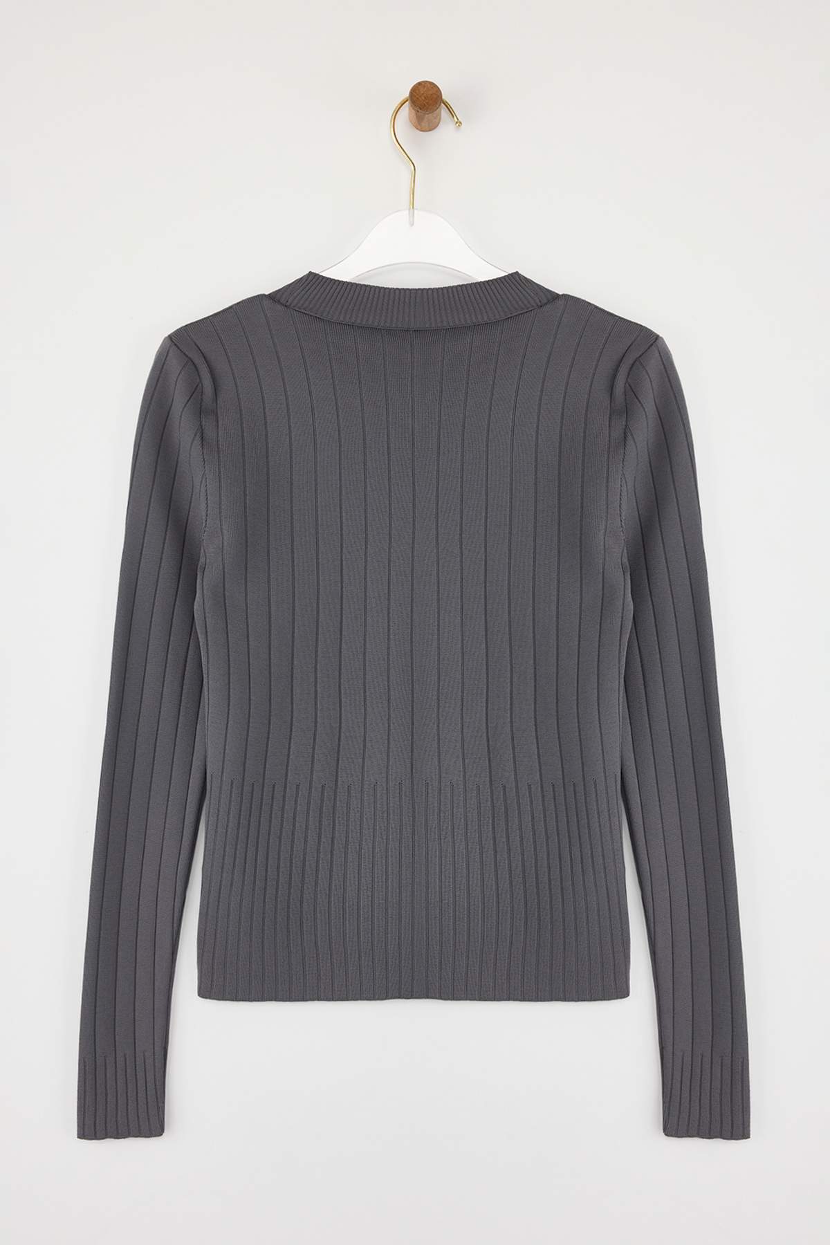 Trendyolmilla Kahverengi Basic Bisiklet Yaka Triko Kazak TWOAW23KZ01249