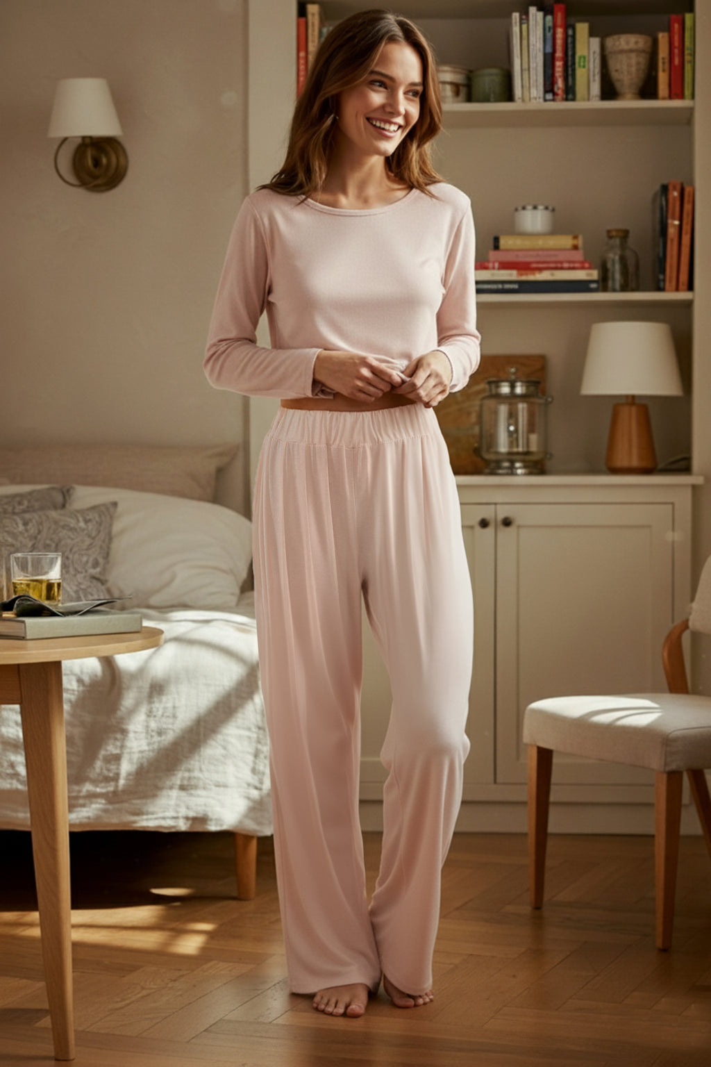 Trendyolmilla Bordo Viskon Örme Pijama Takımı TWOAW21AU0034